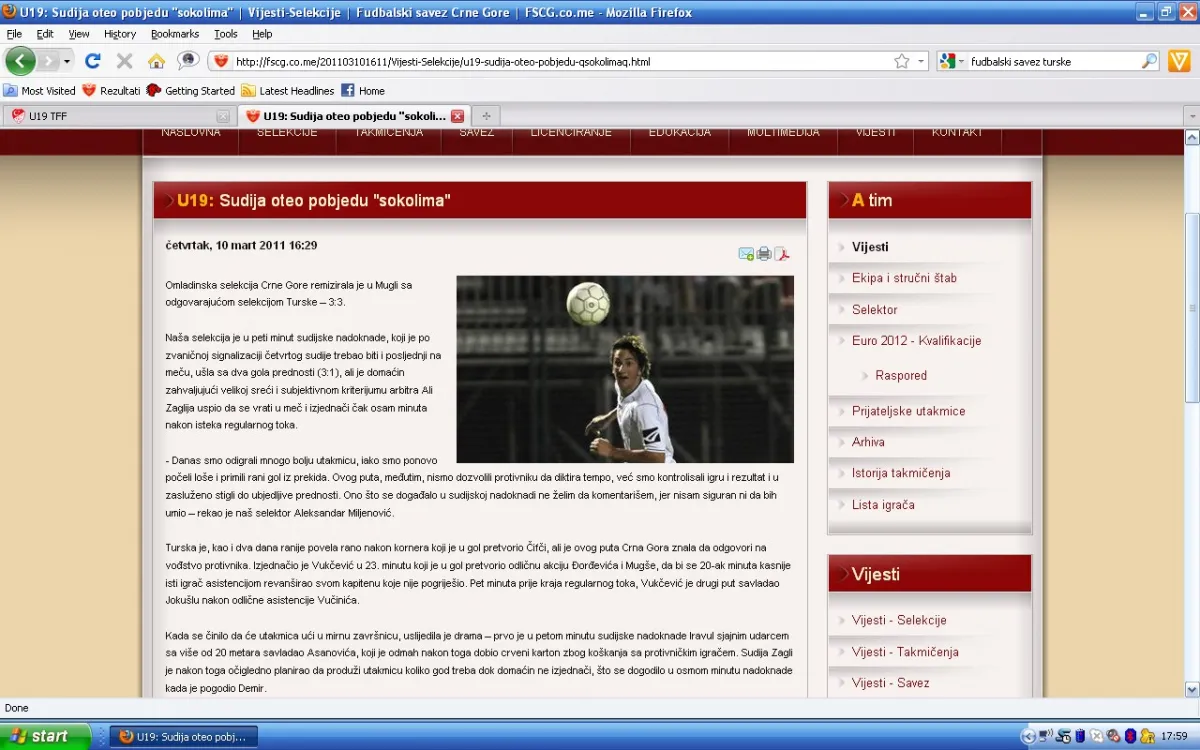 U19 turska crna gora 2 sajt fscg izvjestaj