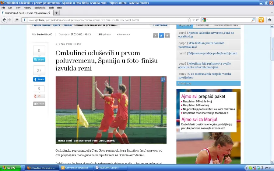 U19 cg spanija sajt vijesti naslov i slika